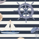 Nautical patterns on canvas
